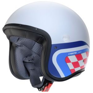 Caberg Freeride X Daytona Helmet – White/Blue/Red Caberg Freeride X Daytona Helmet - White Blue Red 1