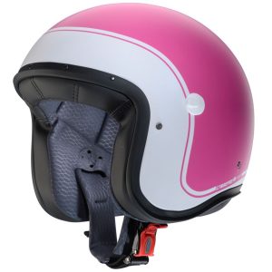 Caberg Freeride X Imola Motorcycle Helmet Matt Fuchsia White 1