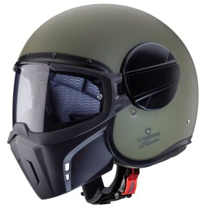 Caberg Ghost X Plain Motorcycle Helmet Military Green 1