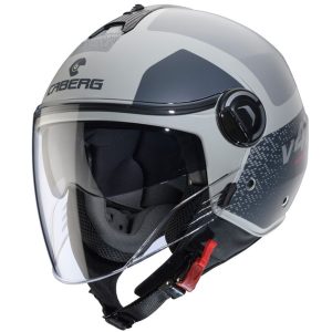 Caberg Riviera 4V X Alpha Motorcycle Helmet Sand Anthracite Grey 2