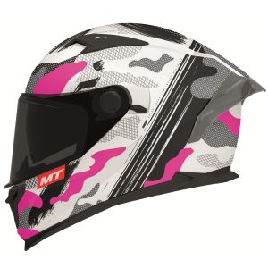 MT Braker Crossover Motorcycle Helmet Pink 1