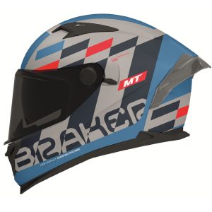 MT Braker Foster Helmet – Blue MT Braker Foster Motorcycle Helmet Blue 1