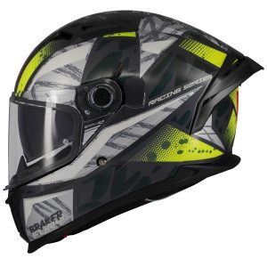 MT Braker Fury Helmet – Fluo MT Braker Fury Motorcycle Helmet Fluo 1