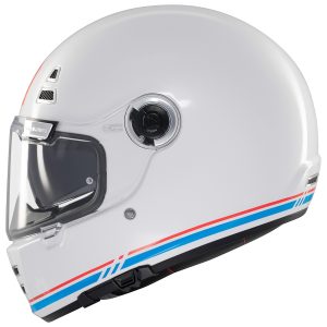 MT Jarama SV Plain Motorcycle Helmet Gloss White 1