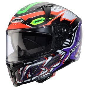Caberg Avalon X Gurkha Motorcycle Helmet Black Orange Green 1