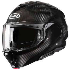 HJC F100 Carbon Plain Helmet HJC F100 Carbon Plain Motorcycle Helmet Black 1
