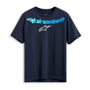 Alpinestars Collared CSF Motorcycle Tee Navy 1