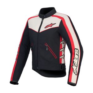 Alpinestars Stella T-Dyno WR Jacket – Black/Ecru/Bright Red Alpinestars Stella T-Dyno WR Motorcycle Jacket Black Ecru Bright Red 1