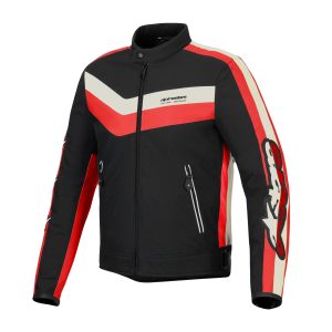 Alpinestars T-Dyno WR Jacket – Black/Bright Red/Ecru Alpinestars T-Dyno WR Motorcycle Jacket Black Bright Red Ecru 1