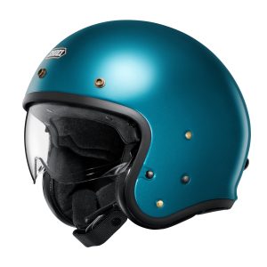Shoei J.O2 Plain Helmet – Laguna Blue Shoei J.O2 Plain Motorcycle Helmet - Laguna Blue 1