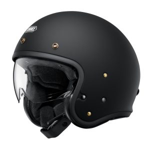 Shoei J.O2 Plain Helmet – Matt Black Shoei J.O2 Plain Motorcycle Helmet - Matt Black 1