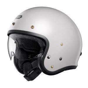 Shoei J.O2 Plain Helmet – Off White Shoei J.O2 Plain Motorcycle Helmet - Off White 1