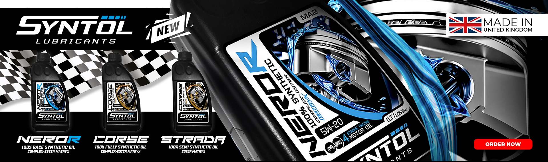 Syntol Motorcycle Lubricants Web Banner