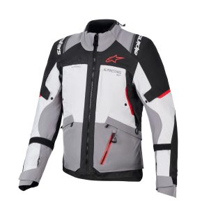 Alpinestars Andes v4 Drystar Jacket – Dark Grey/Ice Grey/Black/Red Alpinestars Andes v4 Drystar Motorcycle Jacket Dark Grey Black Red 1