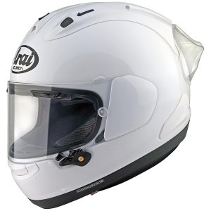 Arai RX-7V Evo FIM Racing 2 Plain Helmet – White Arai RX-7V Evo FIM Racing 2 Plain Motorcycle Helmet 1