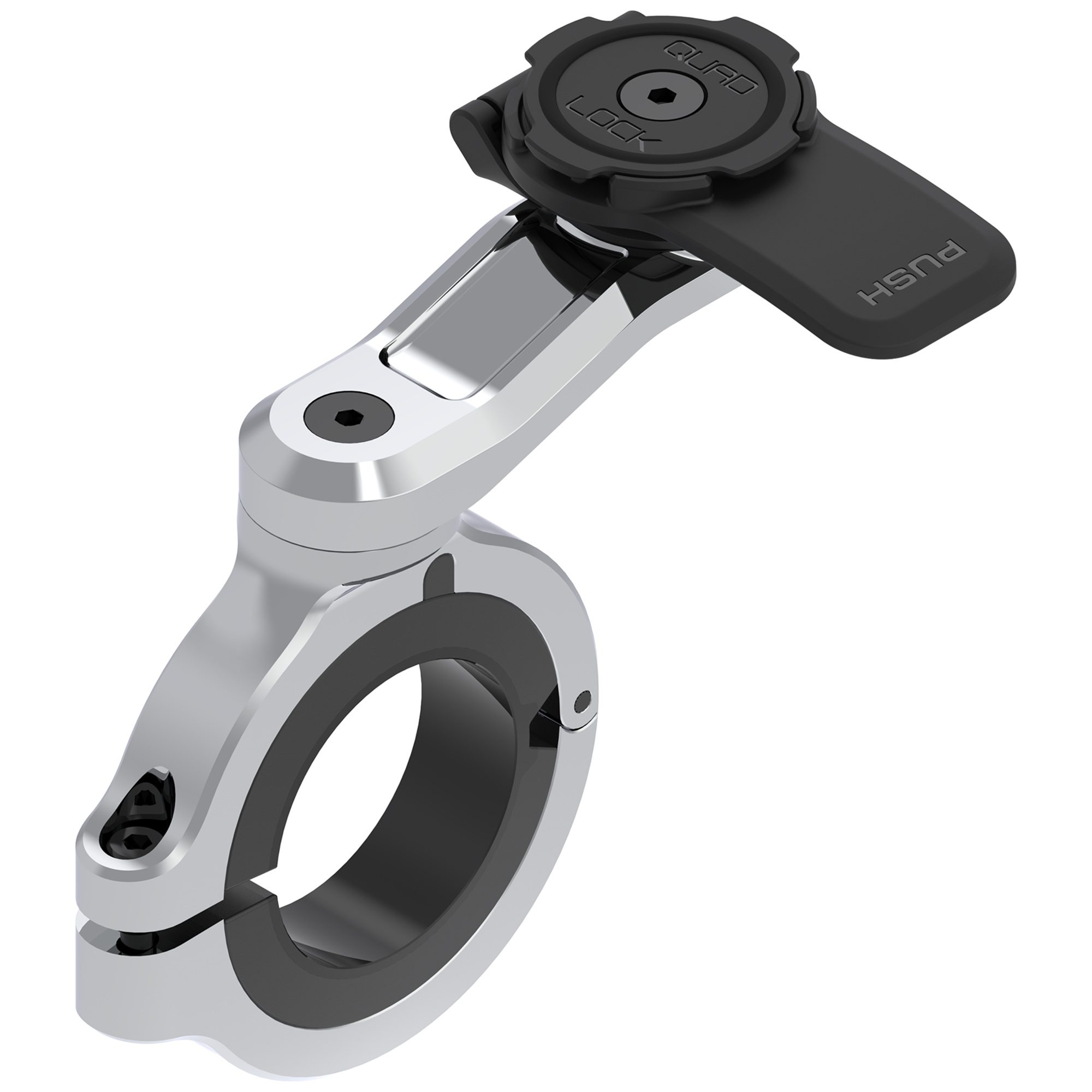 Quad Lock Motorcycle Handlebar Mount Pro Chrome - Large