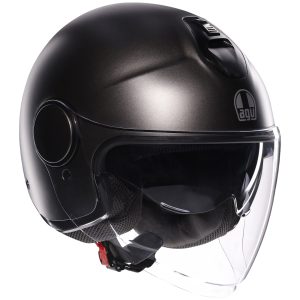 AGV Eteres Plain Motorcycle Helmet Matt Asfalto Grey 1