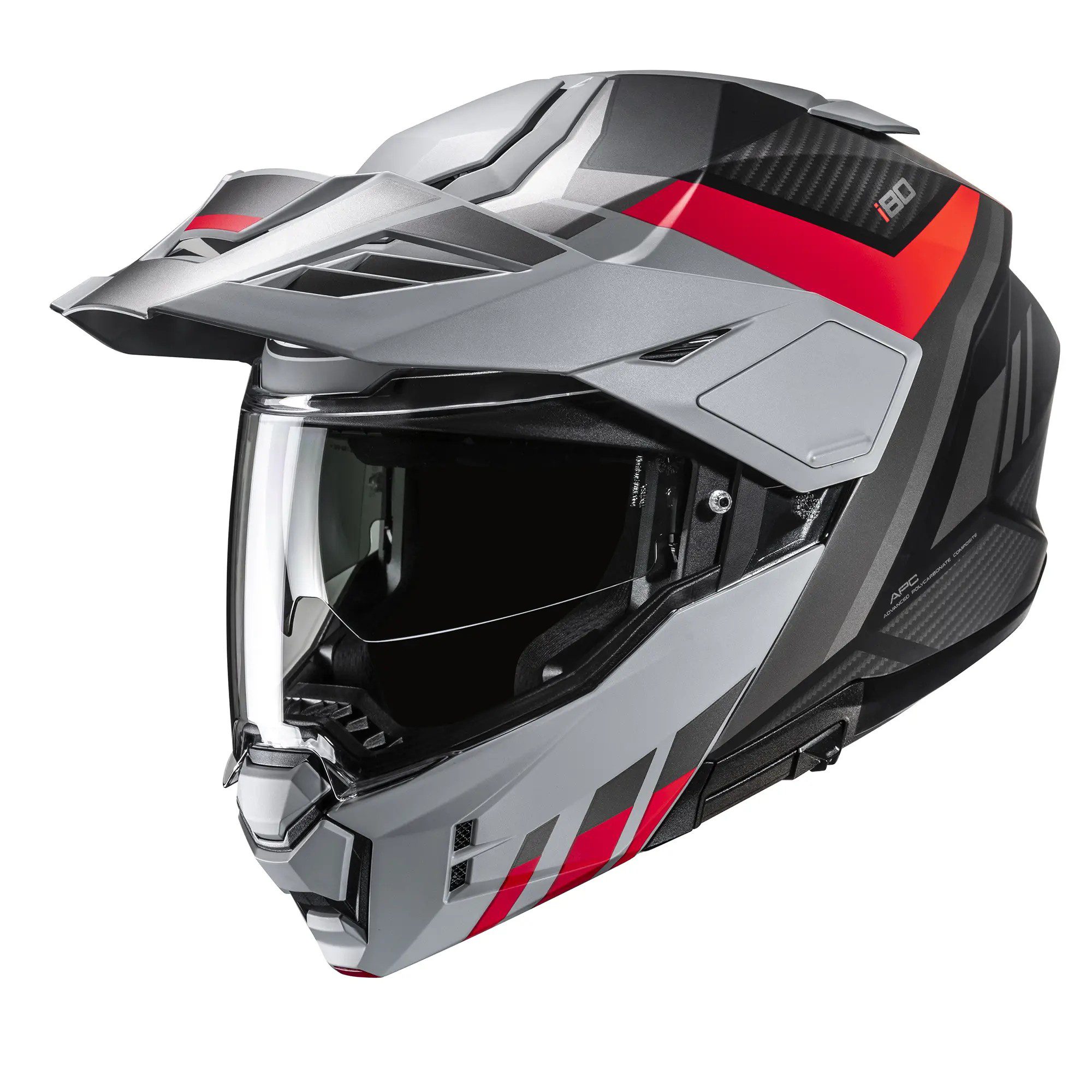 HJC I80 Imes Motorcycle Helmet Red: Fun Adventure Riding HJC I80 Imes Motorcycle Helmet Red: Fun Adventure Riding