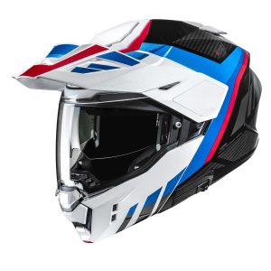 HJC I80 Imes Motorcycle Helmet White Blue Red 1
