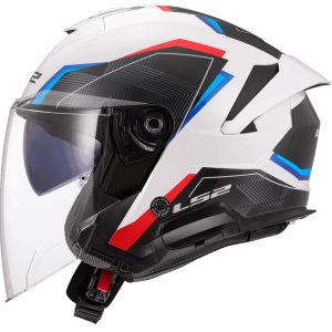 LS2 OF618 Verso II Air Helmet – White/Blue/Red LS2 OF618 Verso II Air Helmet - White Blue Red 1
