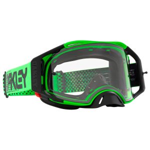 Oakley Airbrake MX Goggles Green/Clear Lens