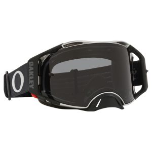Oakley Airbrake Tuff Blocks MX Goggles - Black Gunmetal Dark Grey Lens 1