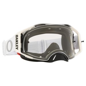 Oakley Airbrake Tuff Blocks MX Goggles White Clear Lens 1