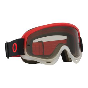Oakley O-Frame MX Goggles Team Red Light Grey Lens 1