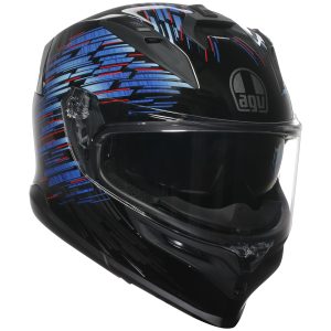 AGV K7 Genisys Motorcycle Helmet - Black Blue Grey 1