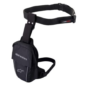 Alpinestars Access Thigh Bag – Black/Black Alpinestars Access Motorcycle Thigh Bag Black Black 1
