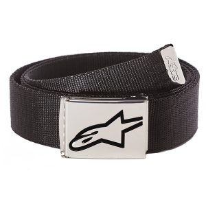Alpinestars Ageless Web Motorcycle Belt - Black Chrome 1