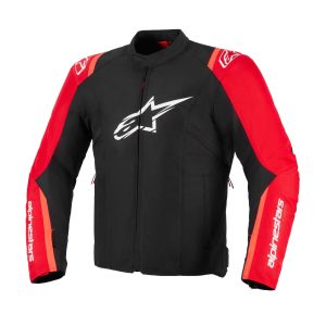 Alpinestars T-SPS v2 Waterproof Jacket – Black/Red/Red Fluo Alpinestars T-SPS v2 Waterproof Motorcycle Jacket - Black Red Red Fluo 1