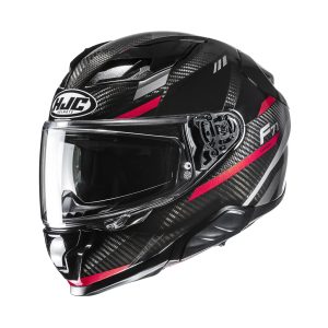 HJC F71 Carbon Esira Motorcycle Helmet - Red 1