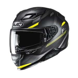 HJC F71 Carbon Esira Motorcycle Helmet - Yellow 1
