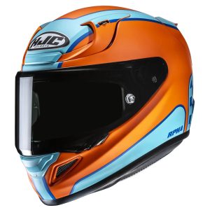 HJC RPHA 12 Respon Helmet – Blue/Orange HJC RPHA 12 Respon Motorcycle Helmet - Blue Orange 1