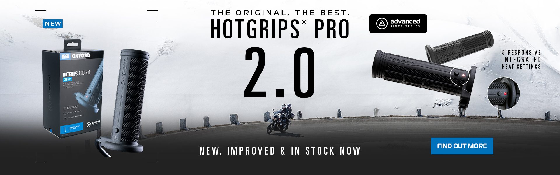 Oxford Integrated Motorcycle Hot Grips Web Banner Oxford Integrated Motorcycle Hot Grips Web Banner