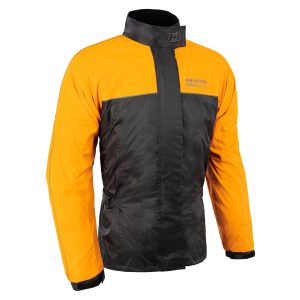 Oxford Rainseal Motorcycle Over Jacket - Black Orange 1