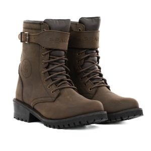 Spada Piston Ladies Motorcycle Boots Brown 1
