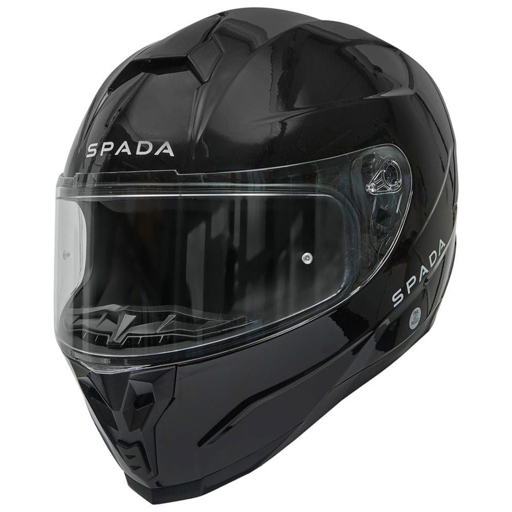 Spada Raiden 2 Plain Motorcycle Helmet Black: Ride Safe Today