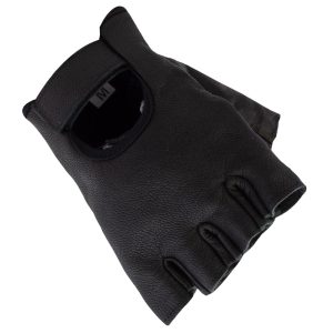 Bike It Delisa Fingerless Leather Gloves – Black Bike It Delisa Fingerless Motorcycle Gloves Black 1