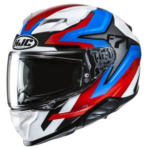HJC F71 Fes Motorcycle Helmet White Blue Red 1