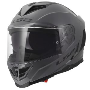 LS2 FF818 Storm III Plain Motorcycle Helmet Nardo Grey 1