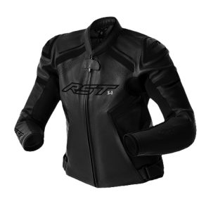 RST S1 D3O Women’s Leather Jacket – Black/Black RST S1 D3O Ladies Leather Motorcycle Jacket Black Black 1