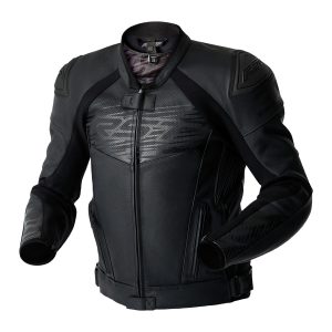 RST Tractech Evo D3O Leather Jacket – Black/Black RST Tractech Evo D3O Leather Motorcycle Jacket Black Black 1
