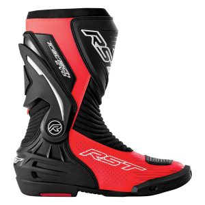 RST Tractech Evo D3O Motorcycle Boots - Black Flo Red 1