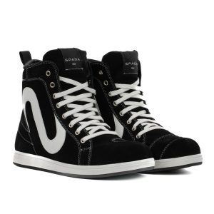 Spada Strider S Waterproof Trainers – Black/White Spada Strider S Waterproof Motorcycle Trainers - Black White 1