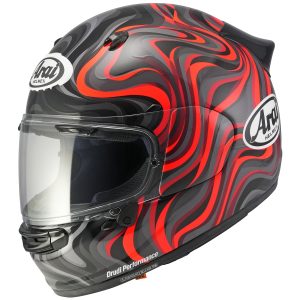 Arai Quantic Swirl Helmet – Red Arai Quantic Swirl Motorcycle Helmet Red 1