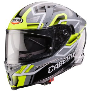 Caberg Avalon X Brama Helmet – Grey/Yellow/Black Caberg Avalon X Brama Motorcycle Helmet - Grey Black Yellow 3