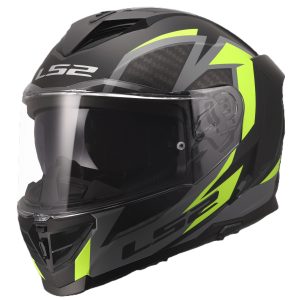 LS2 FF818 Storm III Dynamo Helmet – Black/Yellow LS2 FF818 Storm III Dynamo Motorcycle Helmet Black Yellow 1