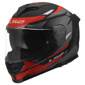 LS2 FF818 Storm III Komai Motorcycle Helmet Black Red 1